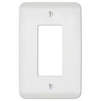 Amerelle Perry スティール製ロッカーウォールプレート テクスチャー仕上げ ホワイト (635RW) / WALL PLT RCKR ST TXTD WH