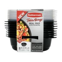 Rubbermaid Take Alongs 蓋付フードコンテナ 8パック (2077545) / Rubbermaid 5.0C/1.2L TKA