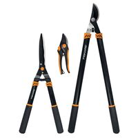 Fiskars ノミ＆剪定ばさみ3点セット (395540-1003) / LOPPER/PRUNER SET 3PC