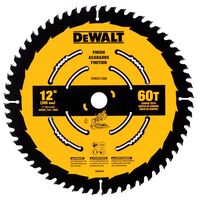 DeWalt 丸鋸用カーバイドチップ仕上げ用ソーブレード (DWA11260) / FINISH SAW BLADE 60T 12"