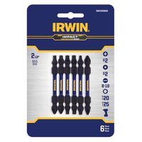 Irwin Impact Performance Series ダブルエンドスクリュードライバービット6点セット (IWAF32DEMIX6) / IMPCT DBL END BIT SET6PK