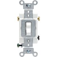 Leviton 3ウェイAC静音スイッチ 15A ホワイト (CS315-2WS) / SWITCH COMM 3WAY 15A WHT