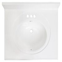 Arstar 標準バスルーム用シンク ホワイト ( A223110113C1-3) / BATH SINK STD 22X31" WH