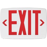 Lithonia Lighting Quantum サーモプラスティック製LED式EXITサイン (388066) / EXIT SIGN LED THERMOPLST