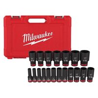 Milwaukee ShockWave ソケット19点セット (49-66-7012) / SOCKET SET SAE 1/2" 19PC