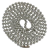 Jandorf ビーズチェーン ピューター (60324) / BEADED CHAIN #6 PEWTER