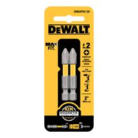 DeWalt Max Fit パワービット Phillips #2 X 2 in. 2点入 5セット (DWA2PH2-2H) / MAXFIT POWER BIT PH2 2PC