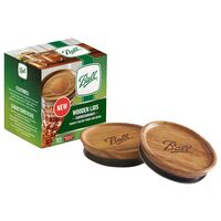 Ball 木製メイソンジャー用蓋 レギュラーマウス 3個入 ( 2141327) / JAR LID REG MOUTH WOOD