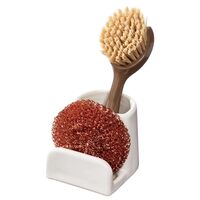 InterDesign スポンジ＆ブラシホルダー (51751) / SPONGE/BRUSH HOLDER WHT