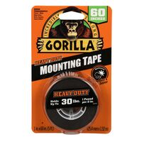 Gorilla 両面マウントテープ ブラック 6個セット (6055002) / GORILLA MOUNTG TAPE BLK