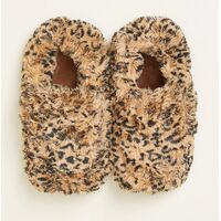 Warmies Tawny スリッパ レオパード (FW-SLI-5) / SLIPPERS BLK/BWN 6-10US