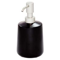 InterDesign Eco Vanity セラミック製ソープ&ローションディスペンサー ( 28277) / LOT/SOAP DISPN CERA BLK