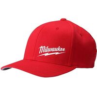 Milwaukee 帽子 男性用 レッド L/XLサイズ (504R-LXL) / HAT FITTED MEN RED L/XL