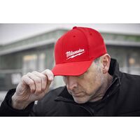 Milwaukee 帽子 男性用 レッド S/Mサイズ ( 504R-SM) / HAT FITTED MEN RED S/M