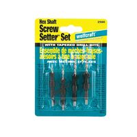 Wolfcraft　4本入りスクリューセッタービットセット (2590) / SCREWSETTER BIT SET 4PC