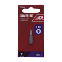 ACE T15 トルクススクリュードライバービット (307881) / BIT INSERT #15 TORX ACE