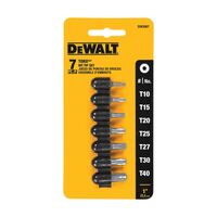 DeWalt 7本入り スクリュードライバービットセット (DW2067) / BIT SCRWDRVR 7PC TORXCD7