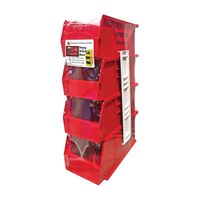 Quantum Storage　スタックハング収納トレー レッド/4個セット (RQUS230RD) / HANG STACK BINS RED 4PK