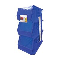 Quantum Storage  スタックハング収納トレー ブルー/3個セット (RQUS240BL) / HANG STACK BINS BLUE 3PK