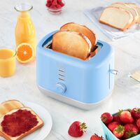 Rise by Dash 2スロット式トースター ブルー (RTT200GBSK06) / TOASTER GLS BLUE 2 SLOT