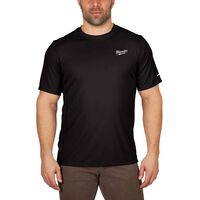 Milwaukee Workskin 軽量半袖Tシャツ ブラック Lサイズ (414B-L) / TEE SHRT LTWT SS BLK L