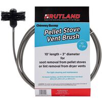 Rutland ストーブブラシ (17409) / BRUSH PELLET 3" W/10'ROD