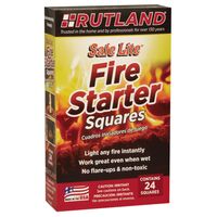 Rutland Safe Lite 木製ファイヤースターター 24個入 ( 50C) / FIRE STARTER WOOD 24PK