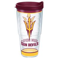 Tervis Collegiate 蓋付断熱性タンブラー アリゾナ州立サンデビルズ (1343713) / INSLD TMBLR ARZ STE 24OZ