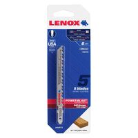 Lenox ジグソーブレード バイメタル 5枚入 (1990703) / JIG SAW BLADE BI-MTL 4"