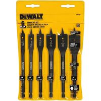 DeWalt ハイスピードスティール製ドリルビット6点セット (DW1587) / BIT SET SPADE 6PC