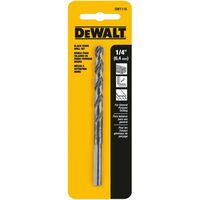 DeWalt ブラックオキサイド ドリルビット (DW1116) / DRILL BIT BLK-OXD 1/4X4"