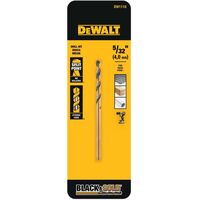 DeWalt ブラックオキサイド ドリルビット (DW1110) / DRILLBT BLK-OX 5/32X3.12