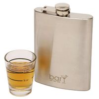 BarY3 ステンレススティール製フラスコ (BAR-0137) / FLASK SS 8OZ 1PK