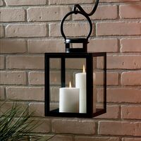 Smart Living Huntington ランタン ブラック 2個セット (84137) / LANTERN HUNTGTON BLK 11"