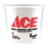 ACE バケツ クリアー 25個セット (05QA10MM050) / MULTI-MIX CONTAINER 5QT