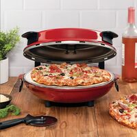 Kalorik Hot Stone 電気ピザオーブン レッド (PZM 43618 R) / STONE PIZZA OVEN RED