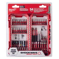 Milwaukee Shockwave ドリル＆ドライバービット54点セット (48-32-4010) / IMPACT DRVR BIT SET 54PC