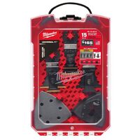 Milwaukee Open-Lok オシレーティングブレード 15点セット (49-10-9114) / MULTI-TOOL BLD SET 15PC