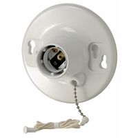 Leviton 脱落防止クランプ付プルチェーン (08827-CW4)