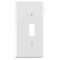 Leviton トグル用部分エンドウォールプレート ホワイト ( 0PSE1-00W 0PSE1-00W 0PSE1-00W)