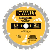 Dewalt  カーバイドチップソーブレード 7-1/4インチ (DW3178) / BLADE SAW 7-1/4"24T FRMG