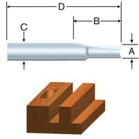 VERMONT AMERICAN   ストレートルータービット 1/8インチ (23100) / ROUTER BIT 1/8" STRAIT