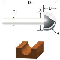 VERMONT AMERICAN　コアボックスルータービット 1/4インチ (23121) / ROUTER BIT 1/4 COREBOX