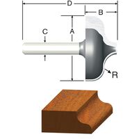 VERMONT AMERICAN   エッジフォーミングルータービット 1-1/32インチ (23127) / ROUTER BIT 1 1/32 OGEE