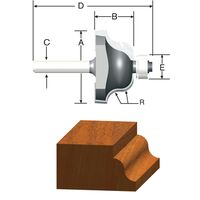 VERMONT AMERICAN 　オジールータービット 1/4インチ (23150) / ROUTER BIT 1/4R OGEE