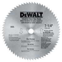 Dewalt　カーバイドチップスティールブレード (DW3329) / BLADE SAW 7-1/4"NONFERUS