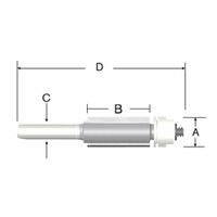 VERMONT AMERICAN   フラッシュトリムルータービット 1/2インチ (23159) / ROUTER BIT 1/2" FLUSH