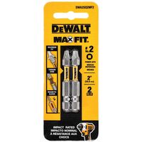 DeWalt Max Fit スクリュードライバービット2点セット スクエア (DWA2SQ2MF2)