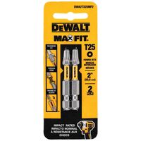 DeWalt Max Fit トルクススクリュードライバービット2点セット (DWA2TX25MF2)