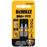 DeWalt Max Fit スクリュードライバービット2点セット スクエア (DWA1SQ2MF2)